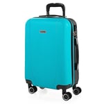 ITACA - Valise Cabine 55x40x20, Valise Cabine, Valise À roulettes, Valise Roulette, Valise Rigide, Résistant, Légère 71150, Turquoise/Anthracite