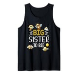 Cute Big Sister To Bee Baby Shower Sister Bee Cute Family Tank Top