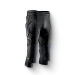 Storelli ExoShield 3/4 Pantalon de Gardien de But, Protection Contre Les Chocs, Évacuation de la Transpiration, Résistant aux UV, Bas pour Football et Sports Intensifs, Noir, Small