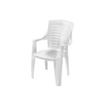 Chaise de fauteuil blanc en résine Talia