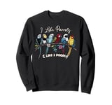 I Like Parrots & Like Three People Funny Exotic Bird Lover Sweatshirt