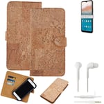 FOR Nokia C21 Plus 4GB SMARTPHONE CASE COVER WALLETCASE CORK