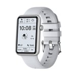 Smart bluetooth watch HT5 silver bracelet waterproof sport fréquence cardiaque santé