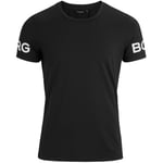 Björn Borg Performance Tee Svart polyester Large Herr