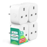 Meross Smart Plug Remote Control Plug Socket UK Smart Plugs that Work with Alexa