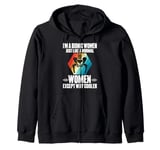 I'm A Bionic Women Just Like A Normal Women Except Cooler Zip Hoodie