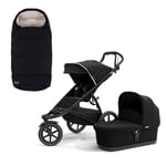 Pakke, Thule Urban Glide 2 + Bag, Black On Black, + Voksi Urban Black Cream