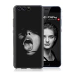 Huawei Softlyfit P10 Plus Kohokuvio Muovikuori - Kuuma Nainen Musta