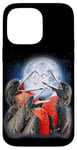 iPhone 14 Pro Max 3 Frigate Birds Howling At The Moon Funny Bird Lover Birder Case