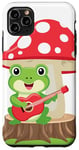 Coque pour iPhone 11 Pro Max Anime Kawaii Musical Frog Mushroom