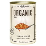 Eat Wholesome Haricots Bio Cuits (Baked Beans), 400 g (Lot de 12)