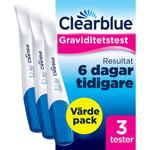 Clearblue Pregnant Test Visual Ultra Early Graviditetstest 3 Pack