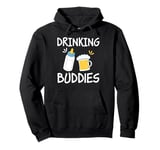 Drinking Buddies Funny Beer Drinking Dad Gift Pullover Hoodie