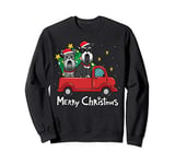 Miniature Schnauzer Christmas Truck Tree Mom Dad Xmas Gift Sweatshirt