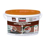 Rubson Revêtement Anti-Infiltrations Stop fuite Rouge 1 kg, pour réparation & étanchéité de toitures inclinées & plates, Résine silicone imperméablem & anti-fissures, Terre Cuite