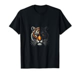 Tiger in the jungle with wilderness and nature T-Shirt