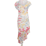 Chiffon Asymmetric Dress - Wildflowers