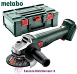 METABO W 18 L 9-115 CORDLESS ANGLE GRINDER 115mm,18V BODY ONLY  - 602246840
