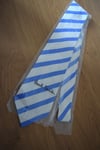 Paul Smith BLUE TIE "MAINLINE" Pale Blue 10mm Stripe 8cm Tie Made in Italy