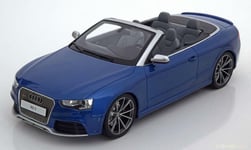 AUDI RS5 CABRIOLET 2012 2015 BLUE METAL GT SPIRIT ZM053 1/18 504 PCS RESINE BLEU