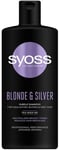 Shampoo Syoss Blonde & Silver, 6 x 440 ml