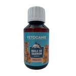 Vetocanis | Huile de Saumon pour Chien et Chat | Aliment Complémentaire Chien et Chat | A Base d'Oméga 3 et 6 | Hygiène et Santé du Chien et du Chat | 100 ML