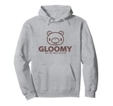 Gloomy Bear Naughty Grizzly Light Brown Face Text Logo Anime Pullover Hoodie