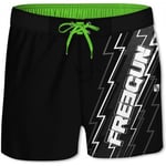 Maillots de bain enfant Freegun  Boardshort court garçon ceinture demi-élastiquée Eclair