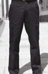 Scan Black Cargo Trousers 36" tall