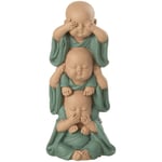 Statuettes et figurines Jolipa  Décoration à poser Moines de la sagesse 16 cm