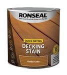 Ronseal Q/D DECKING STAIN GOLDEN CEDAR 2.5L, PAINT