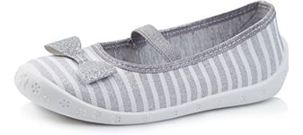 Ladeheid Chaussure Basket Fille LARW008 (Gris Blanc/Rayures, 26 EU)