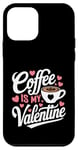 Coque pour iPhone 12 mini Le café est ma Saint-Valentin