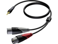 Procab Classic Series Cla712 - Ljudkabel - Xlr Hane Till Mini-Phone Stereo 3.5 Mm Hane - 1.5 M