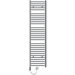 Radiateur Sèche-serviettes électrique 400 x 1800 mm Barre Coudée chromée 900W