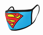 Pyramid DC: Superman (Logo) Mask - 2Pack Face Covers (GP85559)