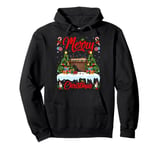 Xmas Tree Lighting Santa Hat Musical Marimba Christmas Pullover Hoodie