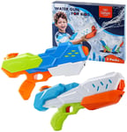 Water Gun Pistol Blaster Pump Shooter Kids Toy Outdoor Summer 2 Pack