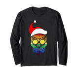 Christmas Xmas LGBT Sugar Skull Holiday Season Gay Pride Men Long Sleeve T-Shirt