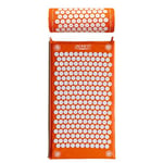 ShaktiMat [L'original depuis 2007] Ensemble Tapis d'Acupression et Coussin d'Acupression pour Relaxation – Soulage douleur dans le Dos, Cou, Jambes - Améliore circulation sanguine & Sommeil - Orange