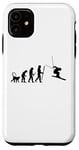 Coque pour iPhone 11 Skieur Evolution Passionné de ski