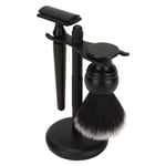 3pcs Trimming Brush Set Black Beard Trimming Brushes Stand For Men BGS