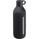 WMF Waterkant Gourde en verre borosilicate 500 ml, gourde avec étui de protection, bouteille en verre compatible avec les boissons gazeuses, bouchon à vis, anti-fuite