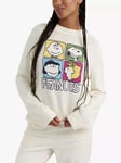 Chinti & Parker Cotton & Alpaca Peanuts Gang Jumper, Cream/Multi