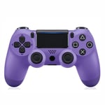 Xcmenl Game Controller for PS4, Bluetooth Wireless Gamepad Joystick Controller for PlayStation 4, Dual Vibration Motor, LED Light Bar, Anti-slip Grip - Purple Classic