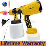 1000ML Electric Cordless Car High Pressure Spray Gun Paint Sprayer For DeWalt XR