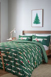 'Mr Fox Christmas' Brushed Cotton Duvet Cover Set