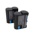 2 x Battery for Nikon EN-EL15 EL15C 2500mAh | D610 D850 D7500 Z5 Z6 Z6II Z7 Z7II