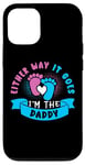 Coque pour iPhone 12/12 Pro Eeither Way It Goes I'm The Daddy Tenue de révélation du sexe pour bébé