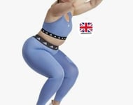 ADIDAS Womens Leggings XXL Techfit 7/8 Plus Size Leggings Blue RRP £50 High Rise